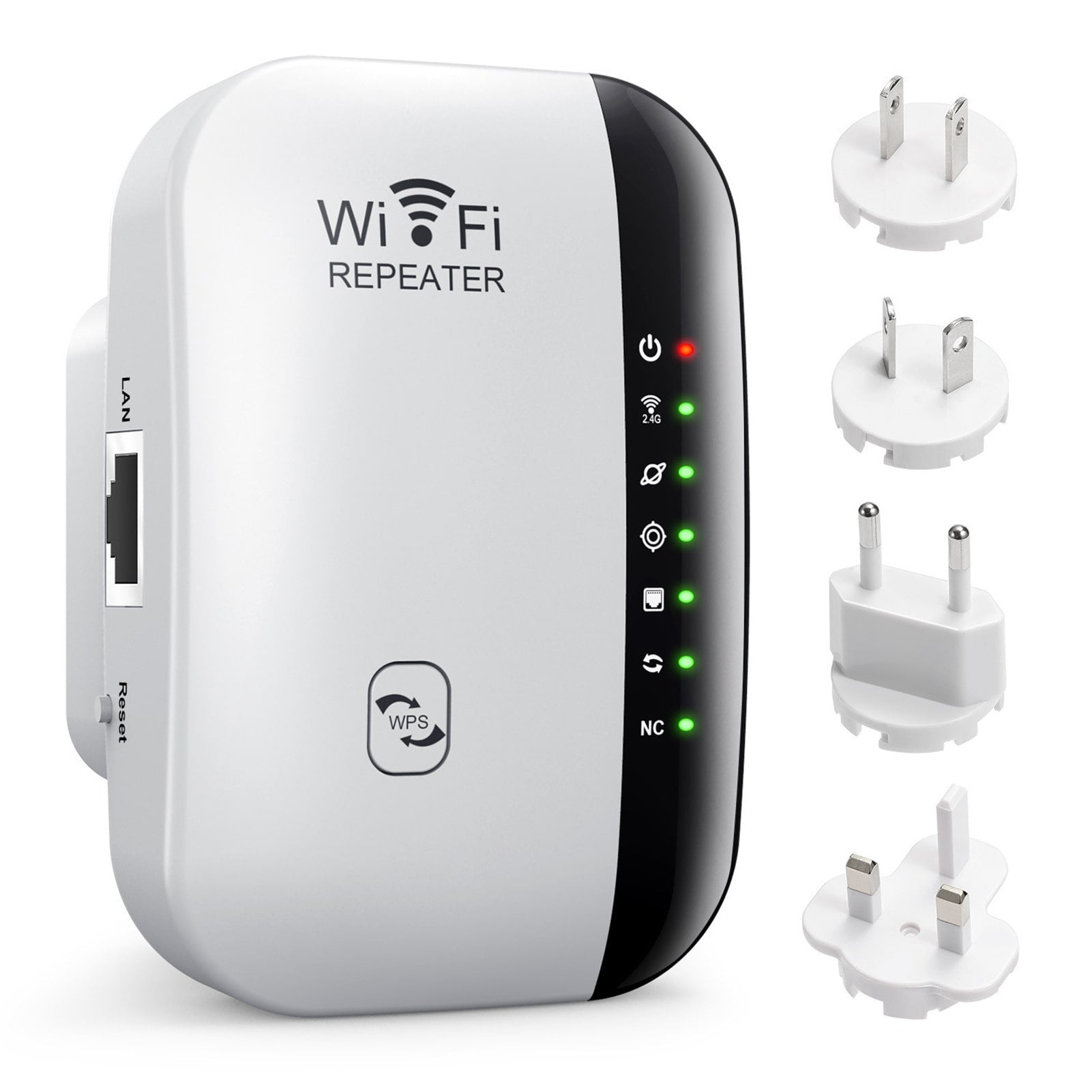 Wi-Fi repeater with multiple plug adapters