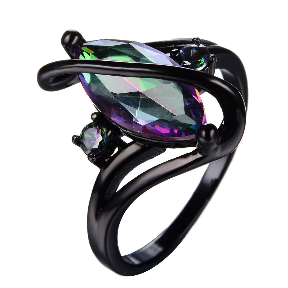 Black Gold Diamond Ring