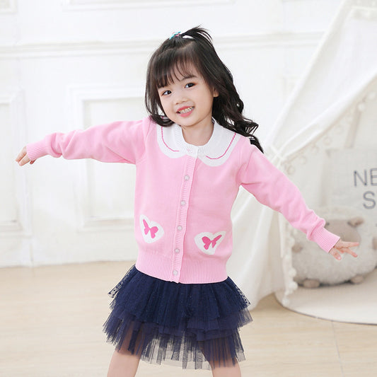Navy Collar Kids Jacket