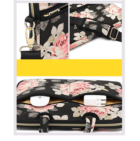 floral Print computer bag