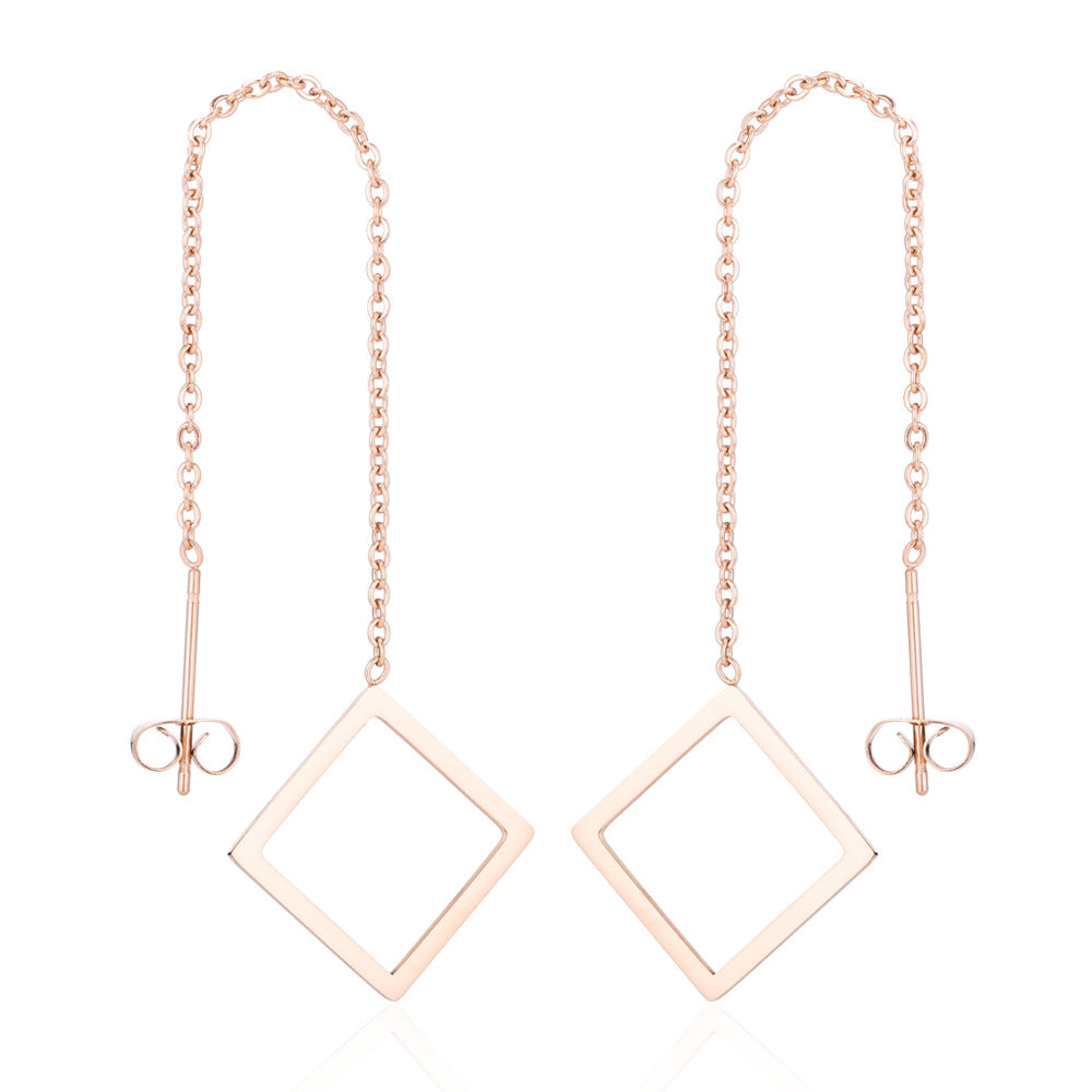 Vintage Metal Tassel Earrings