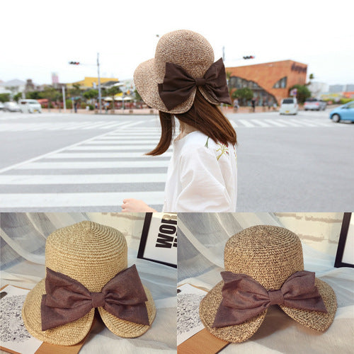 Big Bow Split Sunshade Hat