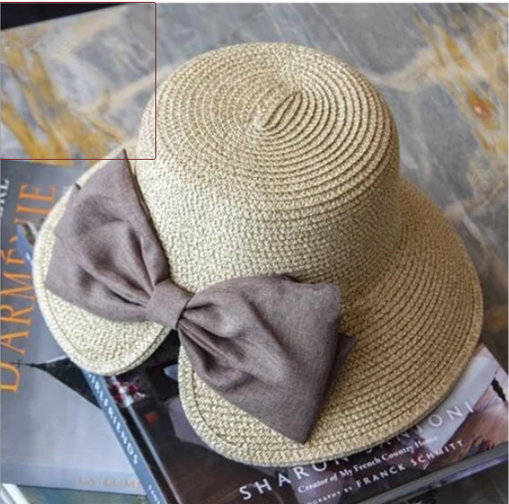 Big Bow Split Sunshade Hat
