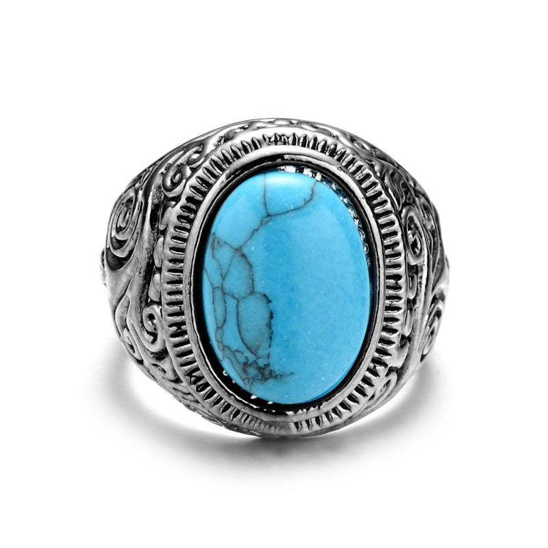 Men'S Carved Ring