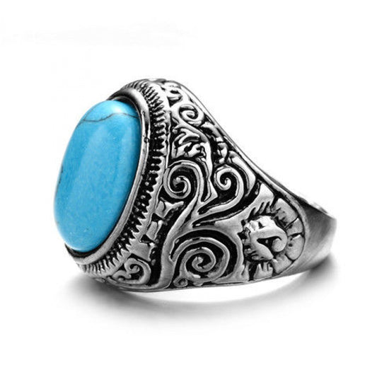 Men'S Carved Ring