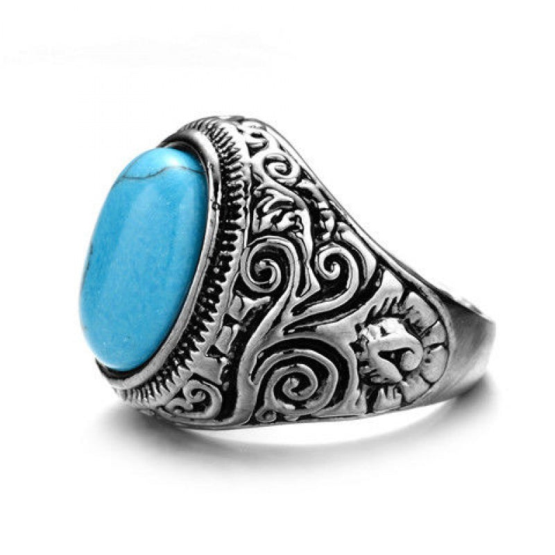 Men'S Carved Ring