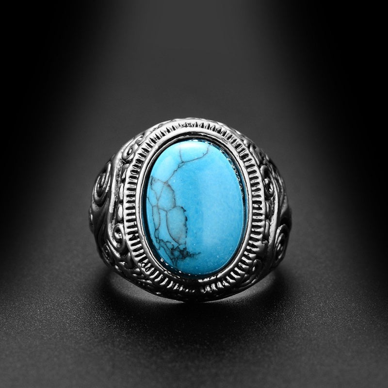 Men'S Carved Ring
