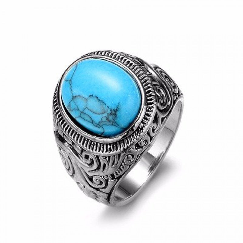 Men'S Carved Ring