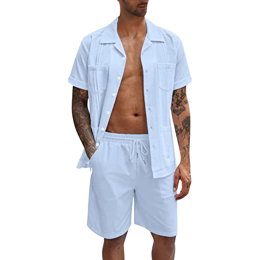 Casual Men's Shirt Set