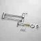Wall mount kitchen folding faucet with swivel arm over stove for filling pots directly