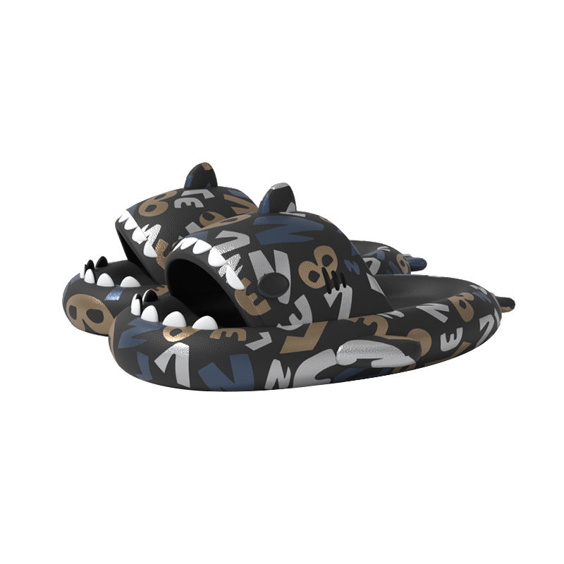 Ins Punk Shark Slippers