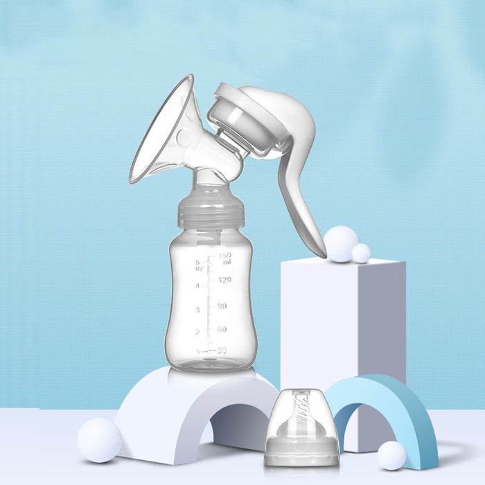 Manual Silicone Breast Pump 150ml | Food Grade Dual-Purpose Nursing Device