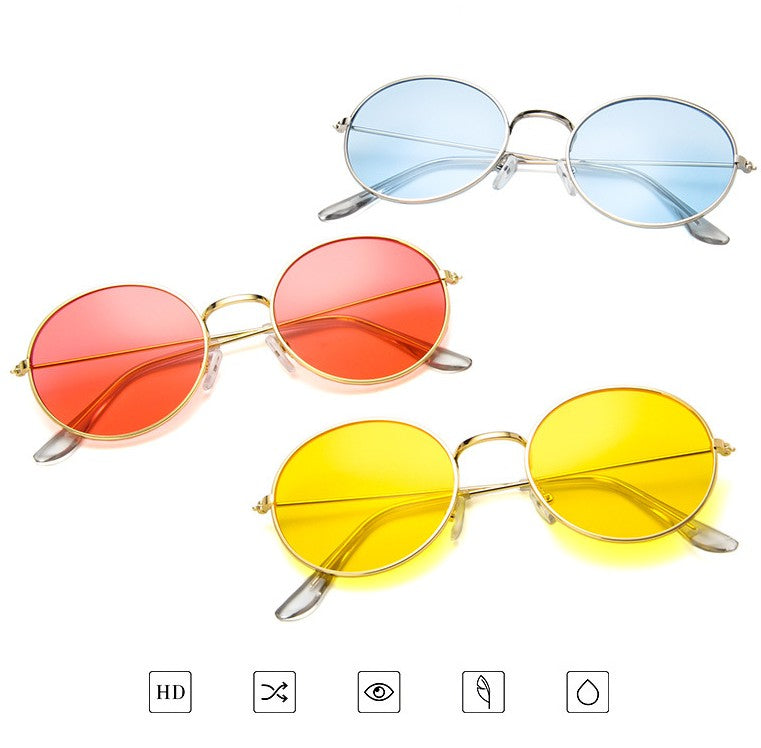 Korean round jelly sunglasses