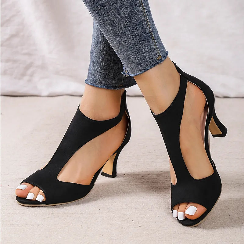 Back Zipper Outdoor Sandals