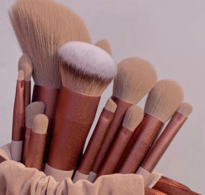 13 PCs Leaf Makeup Brushes