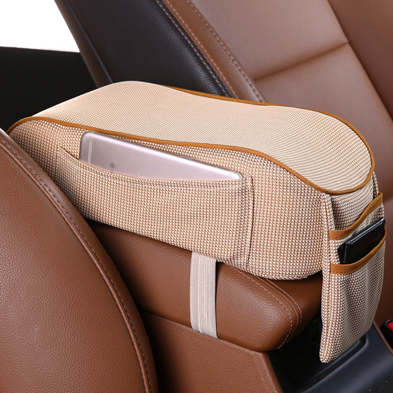 Car armrest box pad