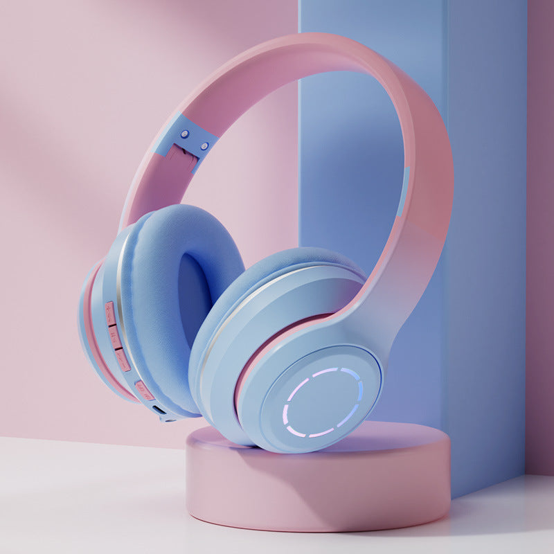 Foldable Gradient Bluetooth Headset