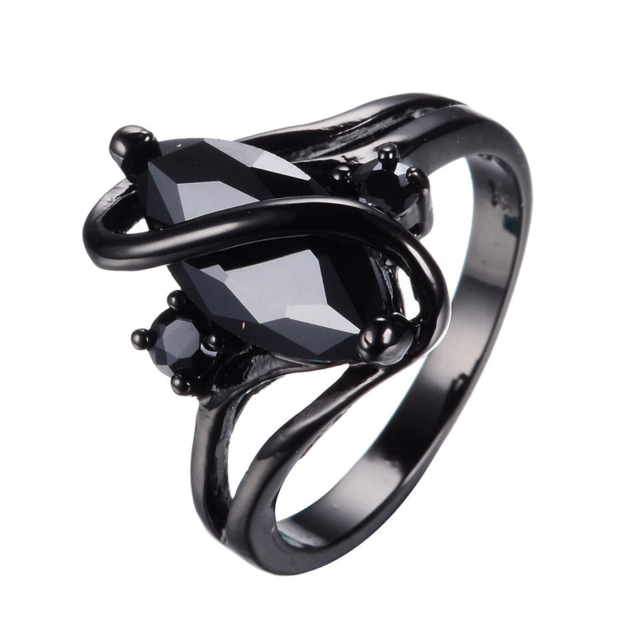 Black Gold Diamond Ring