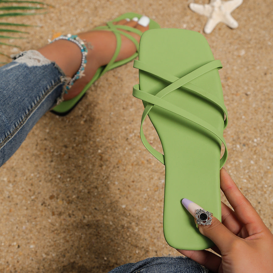 Women Strap-cross Sandals