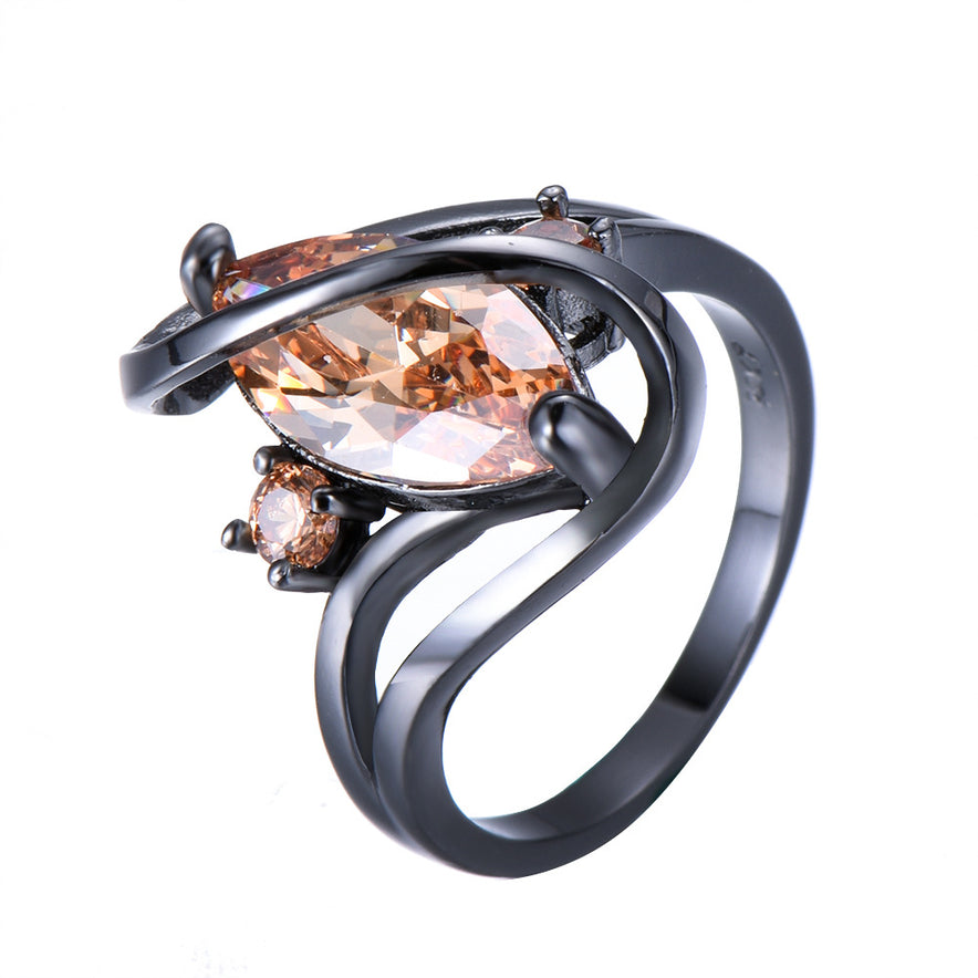 Black Gold Diamond Ring