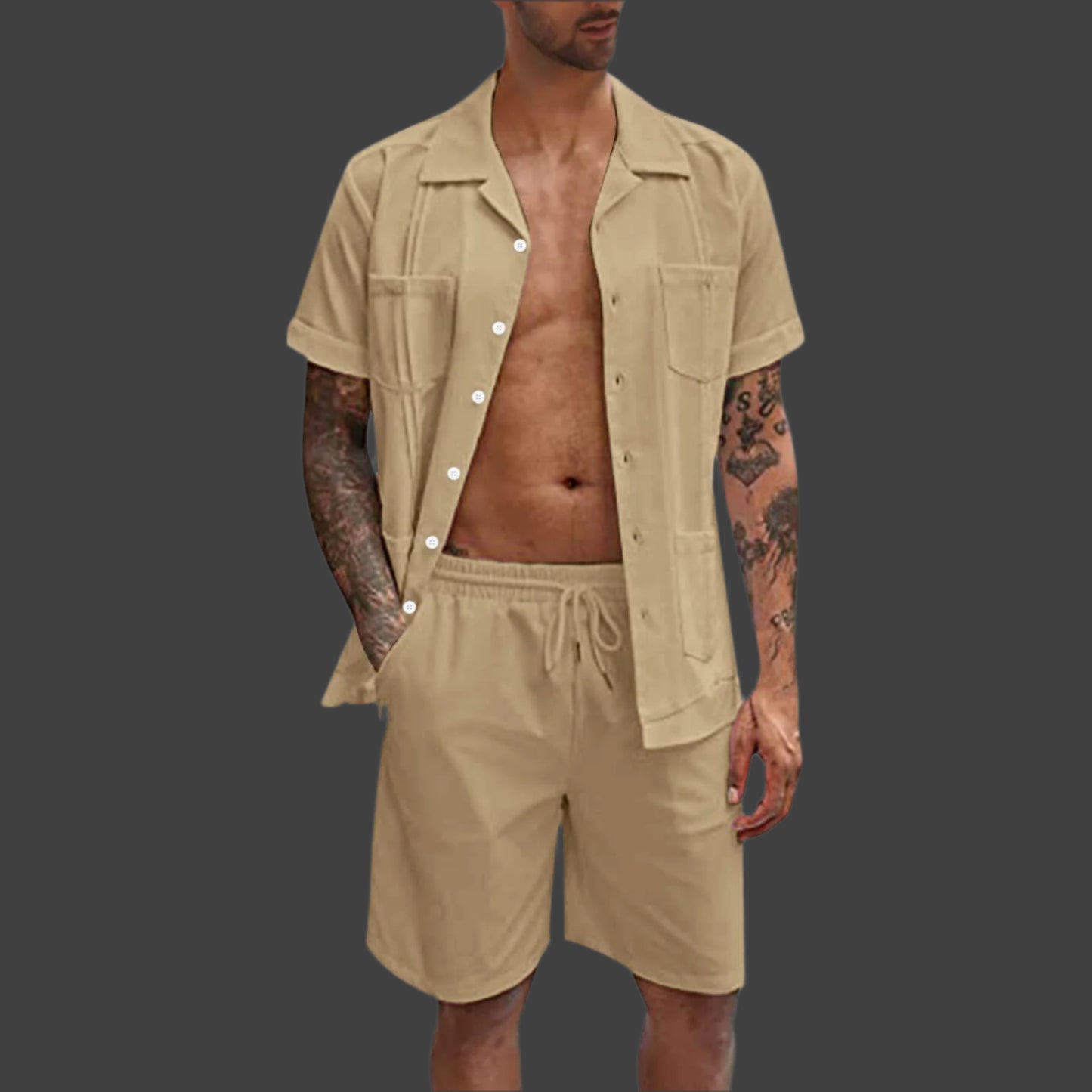 Casual Men's Shirt Set