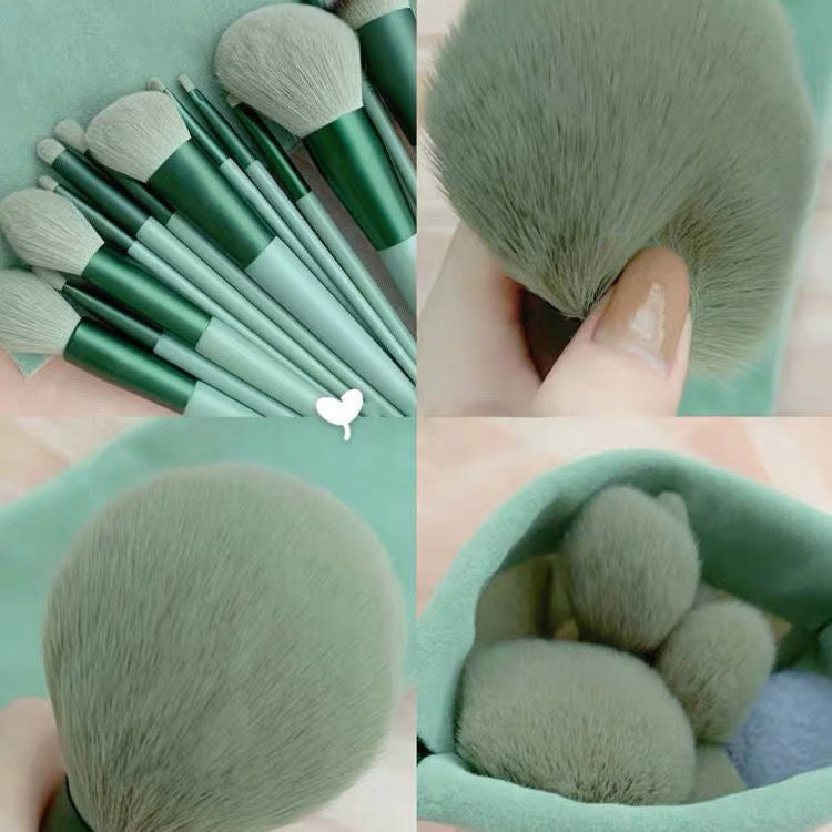 13 PCs Leaf Makeup Brushes
