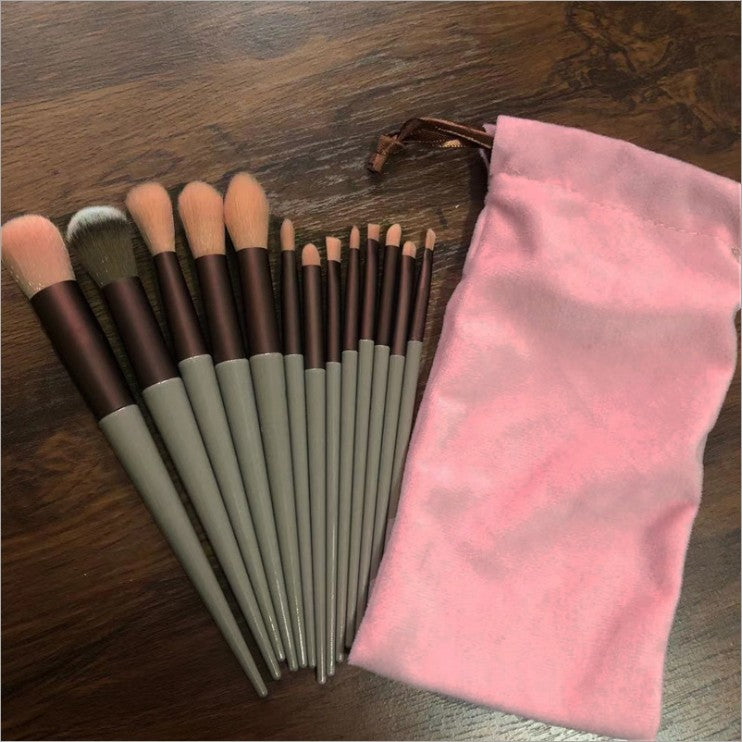 13 PCs Leaf Makeup Brushes