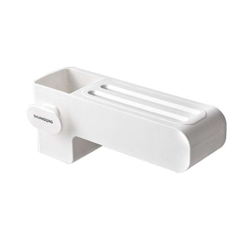 Plastic wall-mount kitchen knife rack organizer for space-saving kitchen supplies storage
