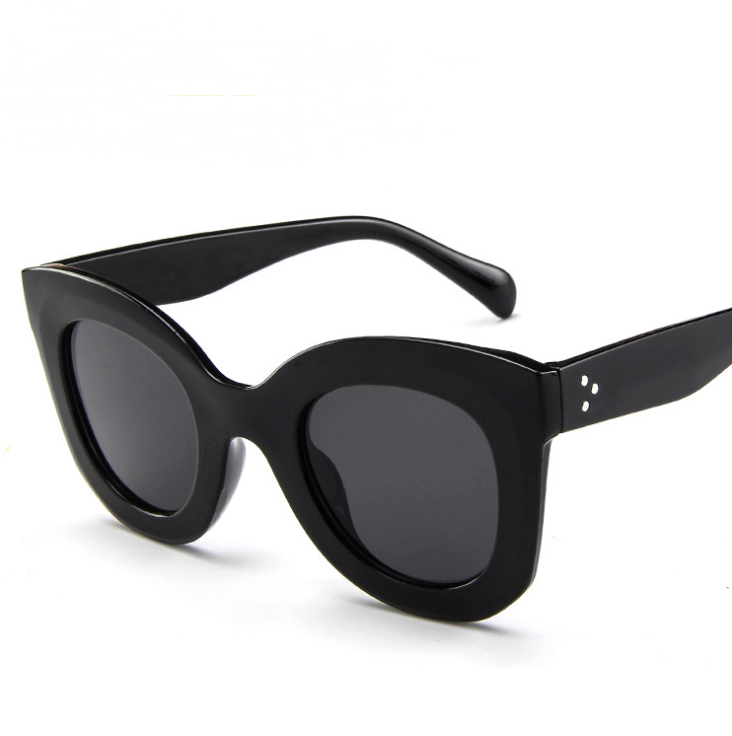 flat lens polygonal sunglasses