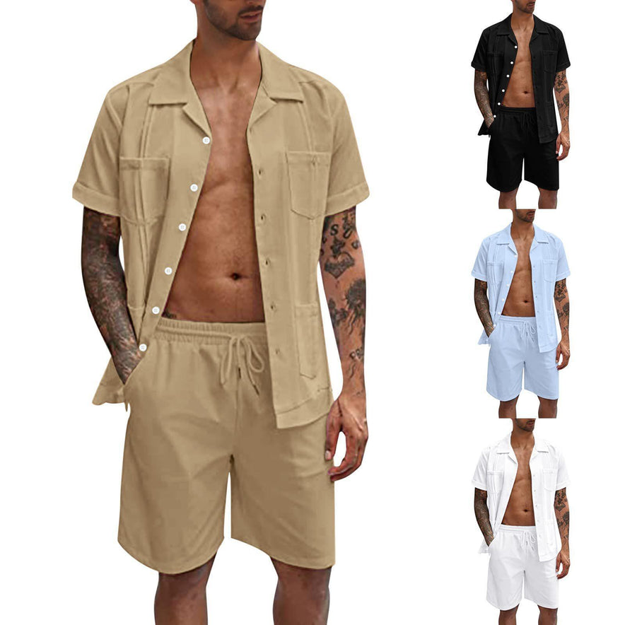Casual Men's Shirt Set