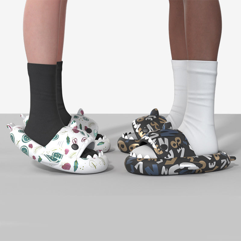 Ins Punk Shark Slippers