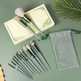13 PCs Leaf Makeup Brushes