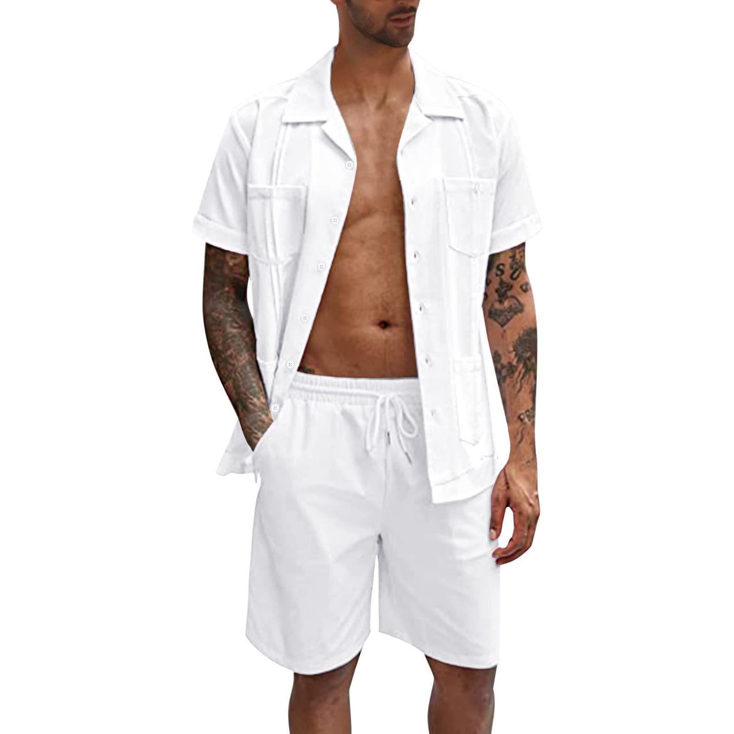 Casual Men's Shirt Set
