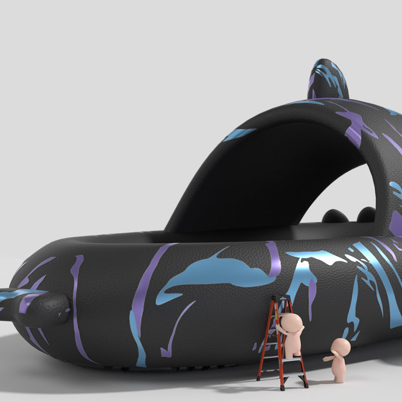Ins Punk Shark Slippers