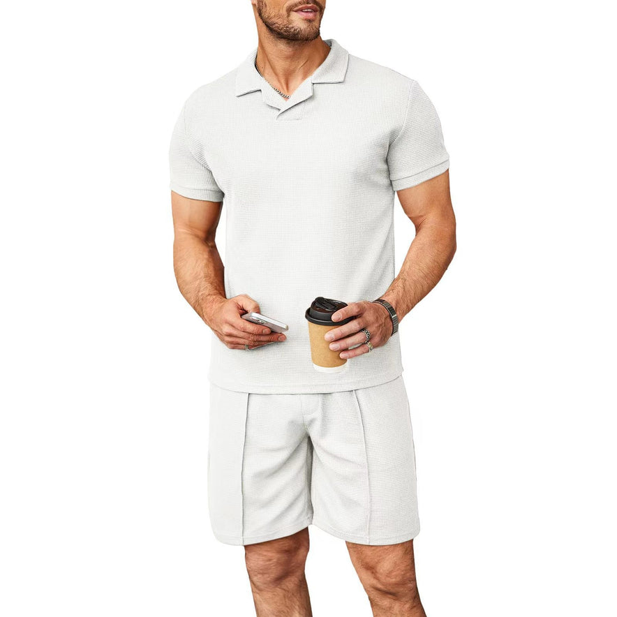 Waffle style casual sport men's suit