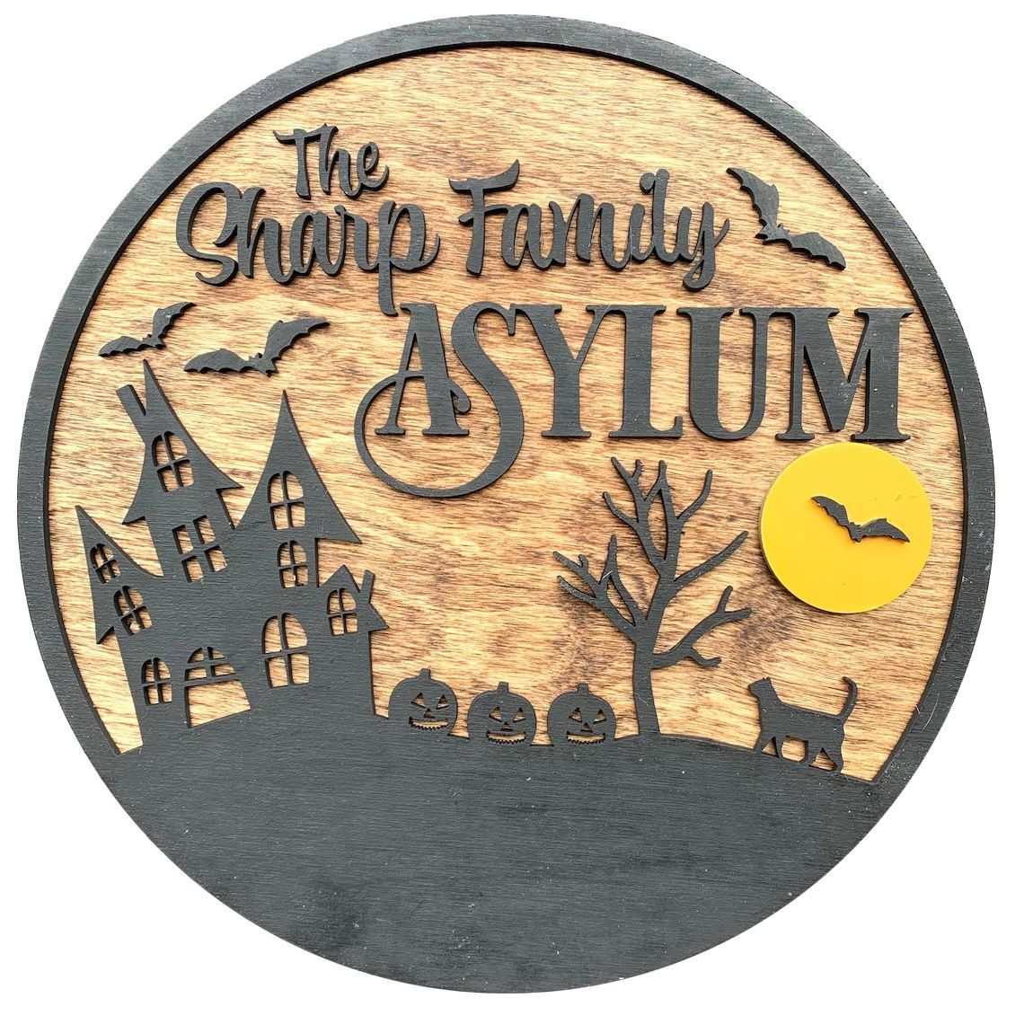 Personalized Halloween Home Decor | Custom Wood Sign — Spooky Season Decoration