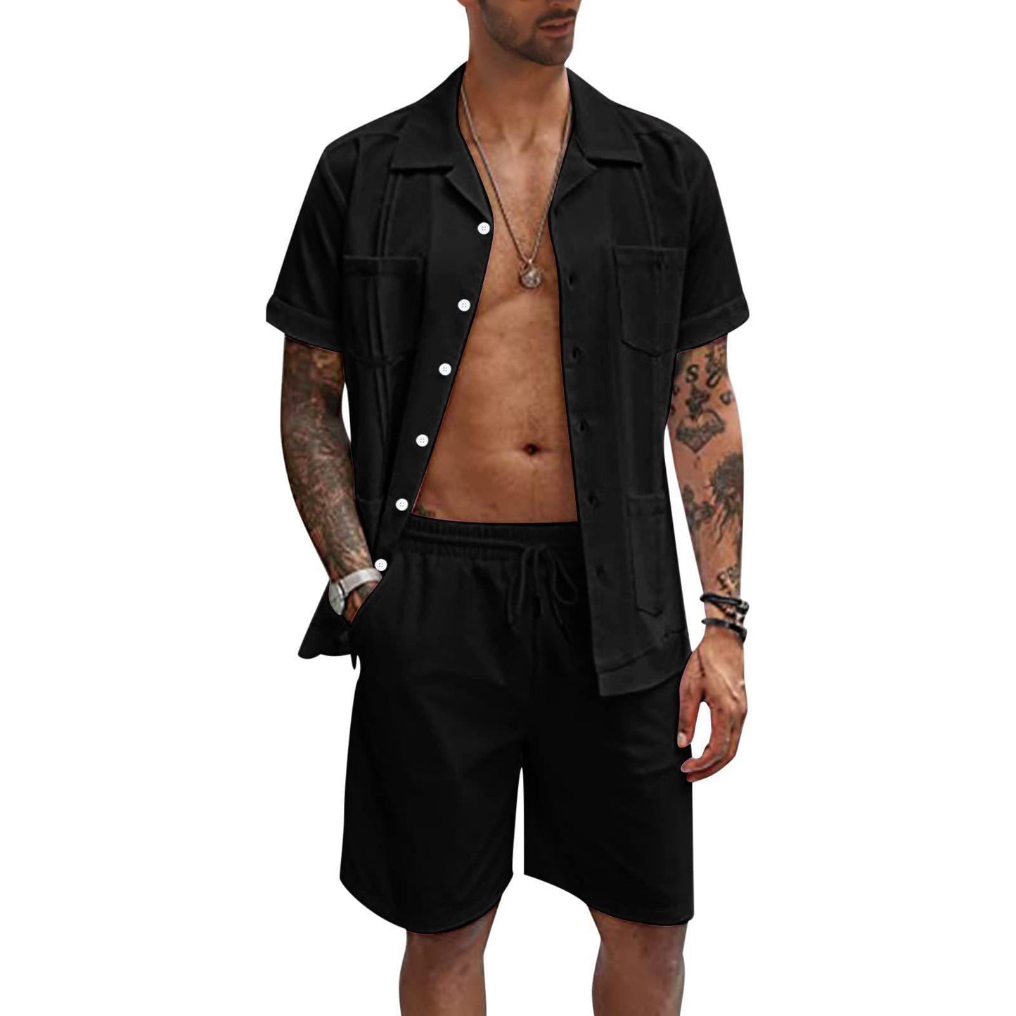 Casual Men's Shirt Set