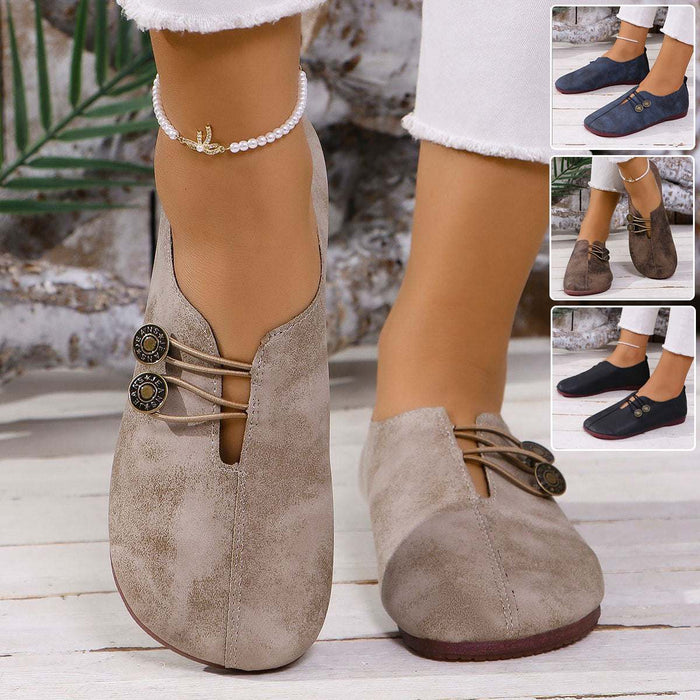 Square Toe Slip-On Flat Sandals Women's Summer Fashion Shoes