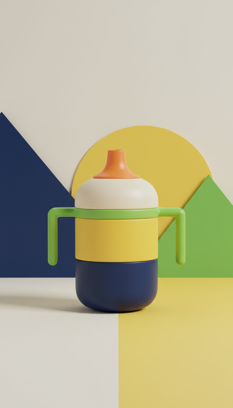 Kids’ Sippy Cup with Geometric Grip