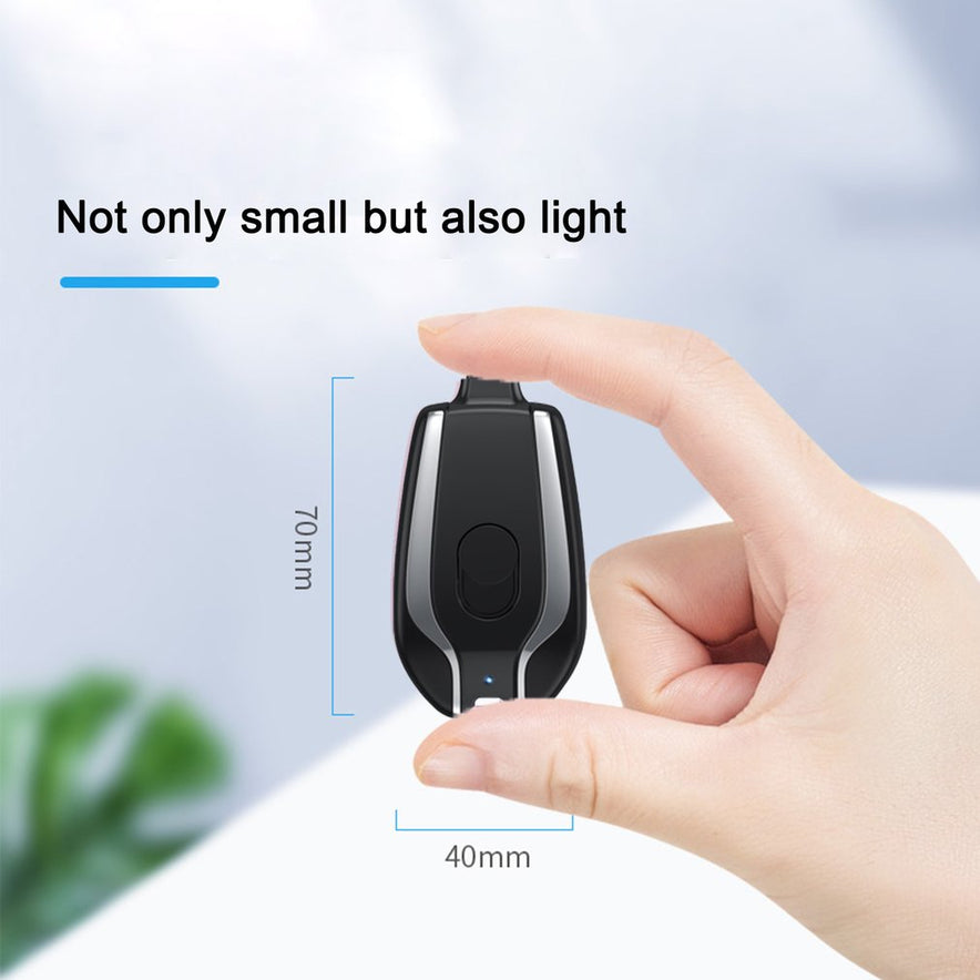Mini power bank keychain