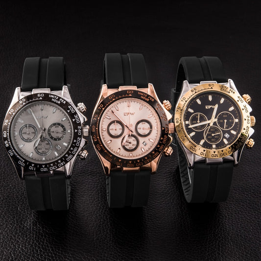 Multifunction Silicone Quartz Watch