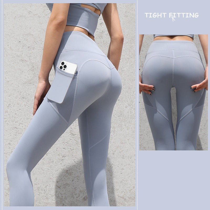 Gym Sport Seamless Leggings With Pockets Push Up