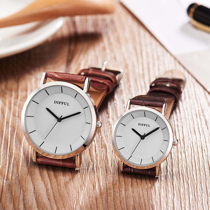 Belt couple quartz watch