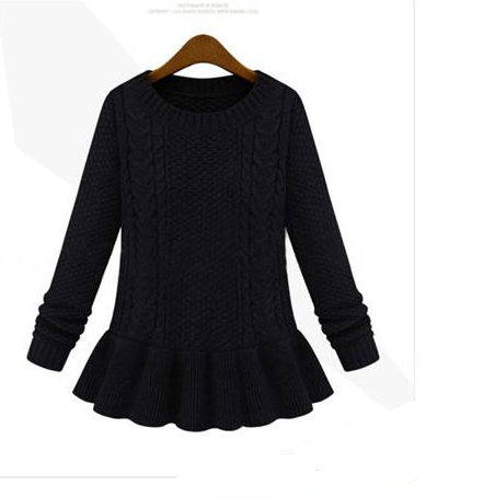 women  neck dress style sweater