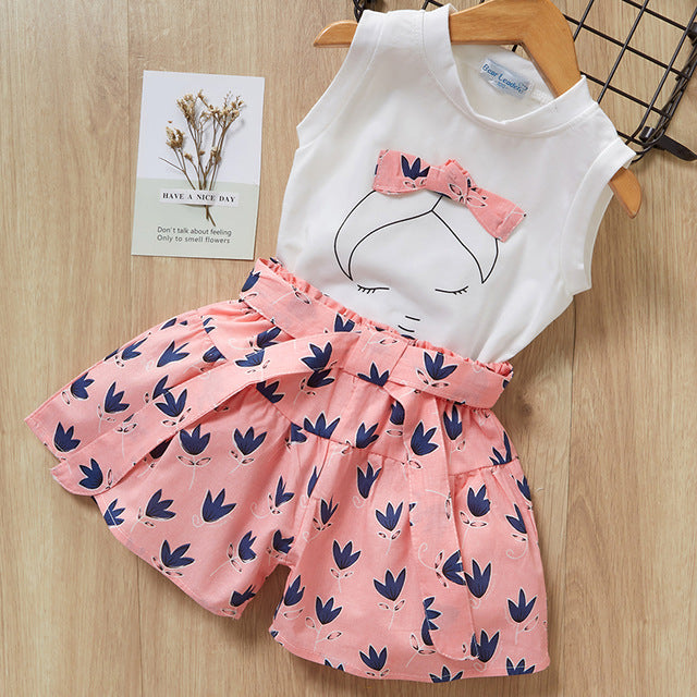 Kids T-Shirt Shorts Suit