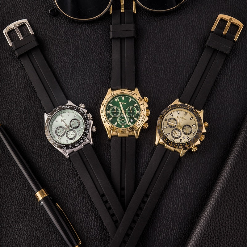Multifunction Silicone Quartz Watch