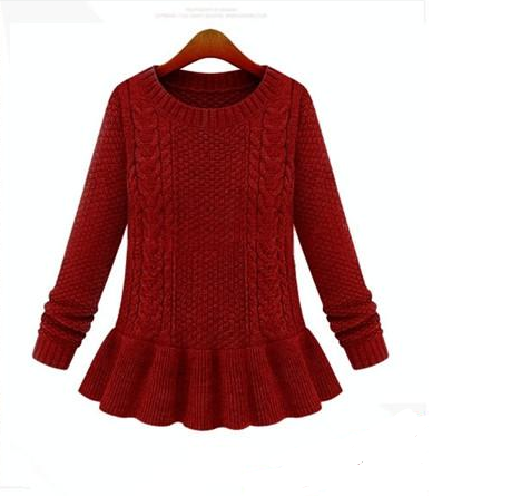women  neck dress style sweater