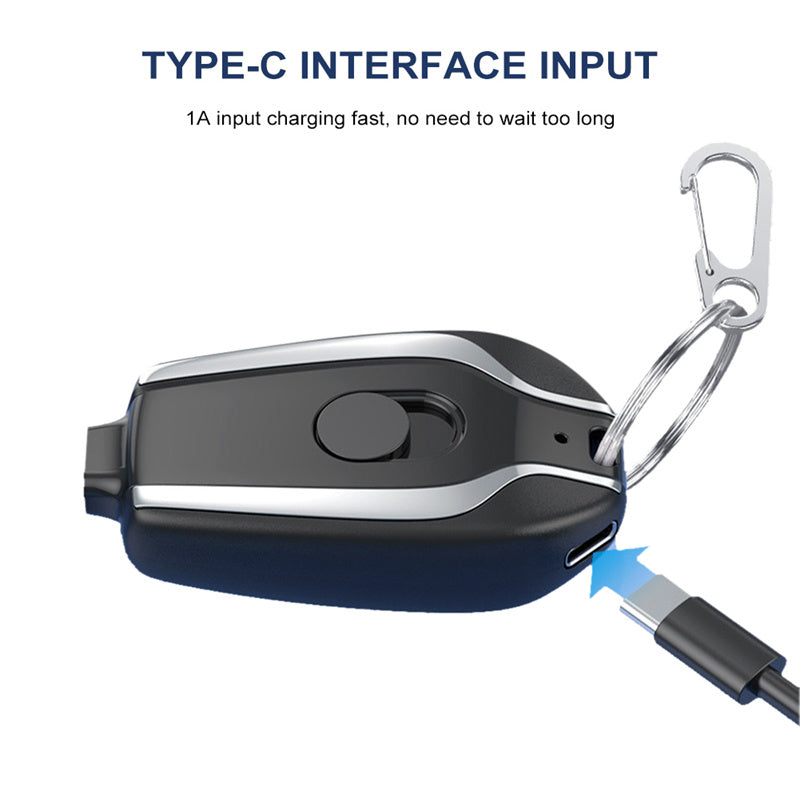 Mini power bank keychain
