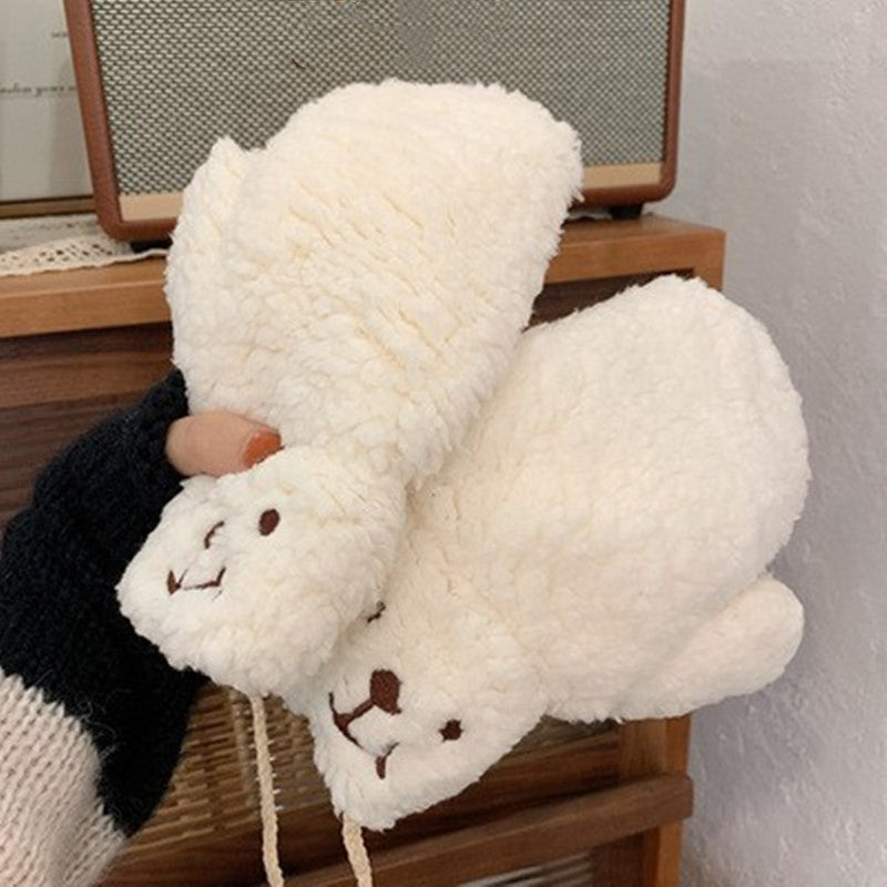 Warm Thick Cartoon Plush Gloves