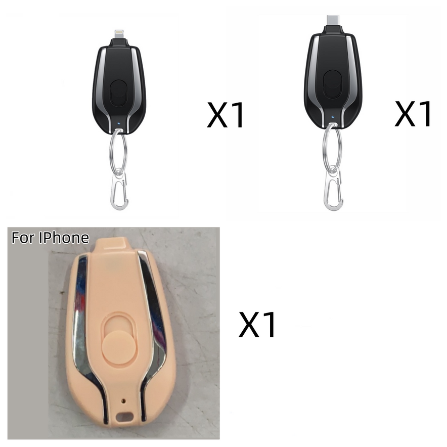 Mini power bank keychain